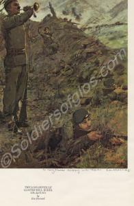 Print of "The Long Reveille", Gloster Hill Korea.