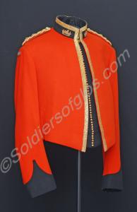 Scarlet officers mess jacket and black waistcoat w