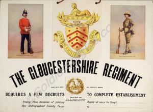 Recruiting poster - "The Gloucestershire Regiment
