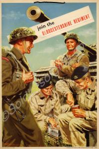 Recruiting poster - "Join The Gloucestershire Regi