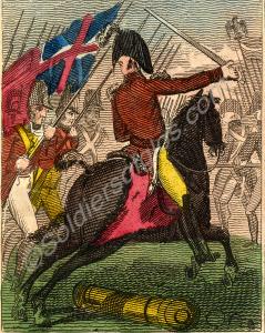 "Genl. Pakenham Charging the Enemy's front." The B