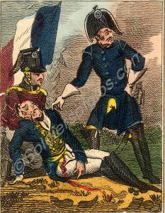 "The French Marshall Marmont Wounded." The Battle