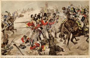 "With the rear rank faced about; the 28th Foot, in