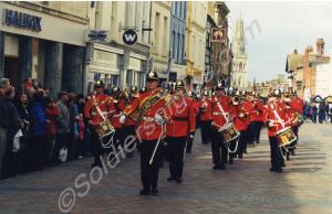 Remembrance Parade Gloucester 2002. Band. Royal Gl