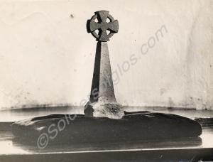 The stone Celtic Cross carved by Lieutenant-Colone