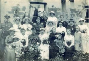 Group wedding photograph of 8279 Corporal William