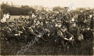 Group of soldiers in marching order.  1/5th Battal