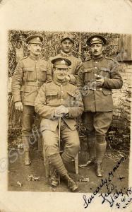 Four sergeants - three British, one Italian. 1/5th