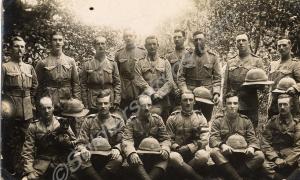 Group of British soldiers with Wolseley helmets, w