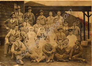 Group of British and Australian soldiers in hospit