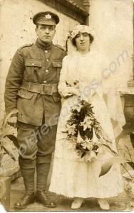 3989/201221 Private Joseph Gudridge with his bride