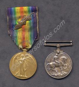 Group of two medals; British War Medal and Allied