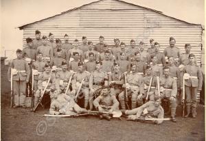 Group of soldiers.  4th Militia Battalion, The Glo