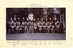Balck and white mounted photograph of the Royal Gl