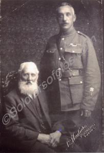 4176 Colour-Sergeant Sidney Dommett with his fathe