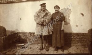 Captain Roger Douglas Scott wearing fur coat. 1st