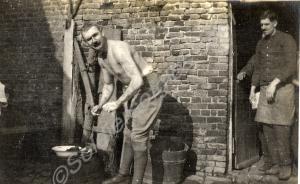 Captain Roger Douglas Scott performing his ablutio