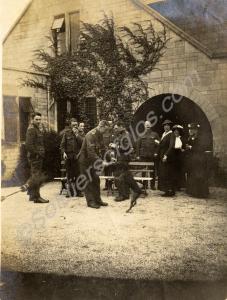 Soldiers with family. 1st Battalion, The Glouceste