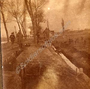 Trench between canal and drainage ditch. 1st Batta