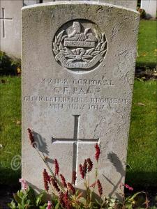 Grave of 37188 Corporal George Frederick Page, 8th