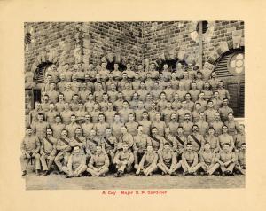 "A" Company with Major G.F. Gardiner. 1st Battalio
