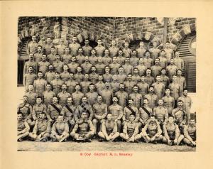 "B" Company with Captain R.L. Beasley. 1st Battali