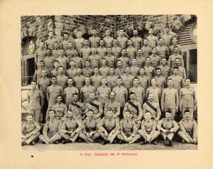 "C" Company with Captain W.P. Pritchett. 1st Batta