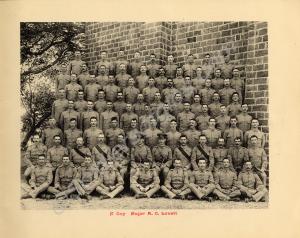 "F" Company with Major A.C. Lovett. 1st Battalion,