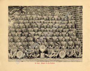 "G" Company with Major G.S. Tulloh. 1st Battalion,