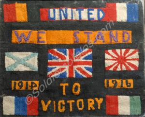 Embroidery of Allied Flags - "United We Stand - 19