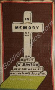Commemorative patchwork. Made by 11560 Sergeant Ja