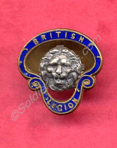 Royal British Legion lapel badge.