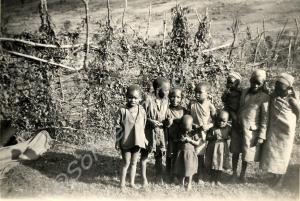 Children in the Aberdare Mountains.  Kenya, 1955-1