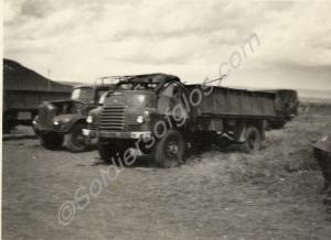 Bedford 3 ton truck which overturned in the "Badla