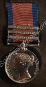 Military General Service Medal with clasps for Tal