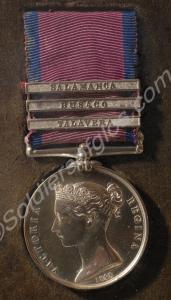 Military General Service Medal with clasps for Tal
