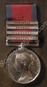 Military General Service Medal with clasps for Bus