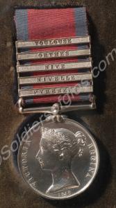 Military General Service Medal with clasps for Pyr