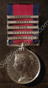 Military General Service Medal with clasps for Sal