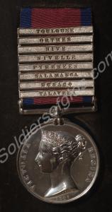 Military General Service Medal with clasps for Tal