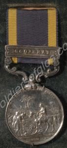 Punjab Medal with clasp for Goojerat. Awarded to J