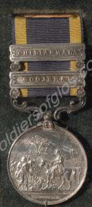 Punjab Medal with clasps for Goojerat and Chilianw