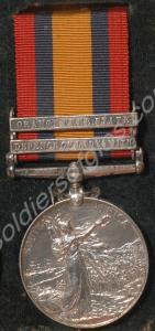 Queen's South Africa Medal with clasps for Defence