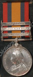 Queen's South Africa Medal with clasps for Cape Co