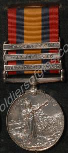 Queen's South Africa Medal with clasps for Relief