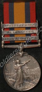 Queen's South Africa Medal with clasps for Relief