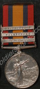 Queen's South Africa Medal with clasps for Relief