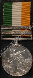 King's South Africa Medal with clasps for South Af