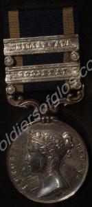 Punjab Medal with clasps for Goojerat and Chilianw