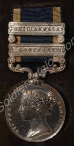 Punjab Medal with clasps for Goojerat and Chilianw